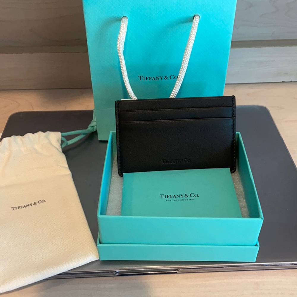New Tiffany & Co. Card Holder in Black